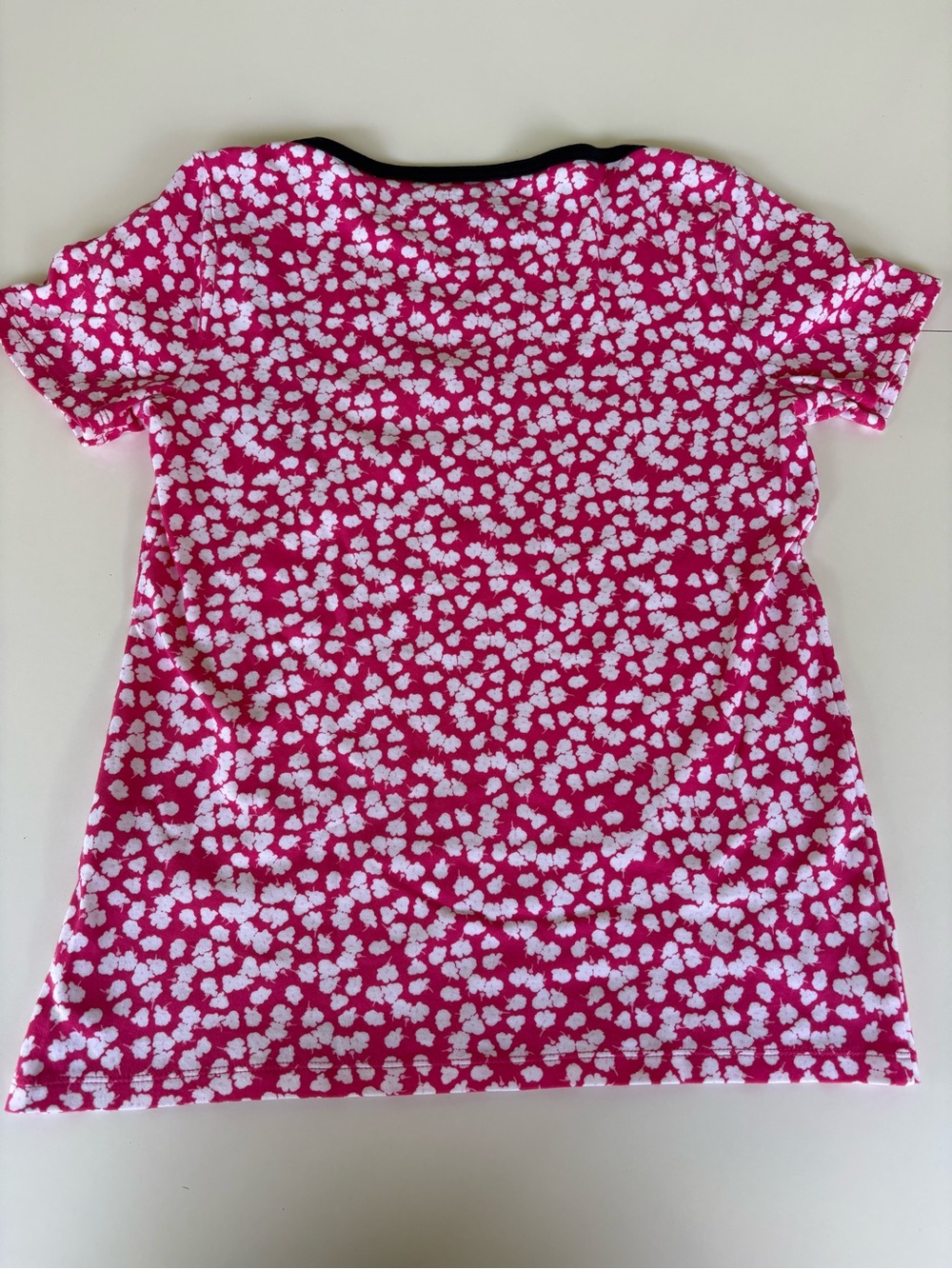 Charter Club Red Floral-Print Skirt with Black Trim size XS